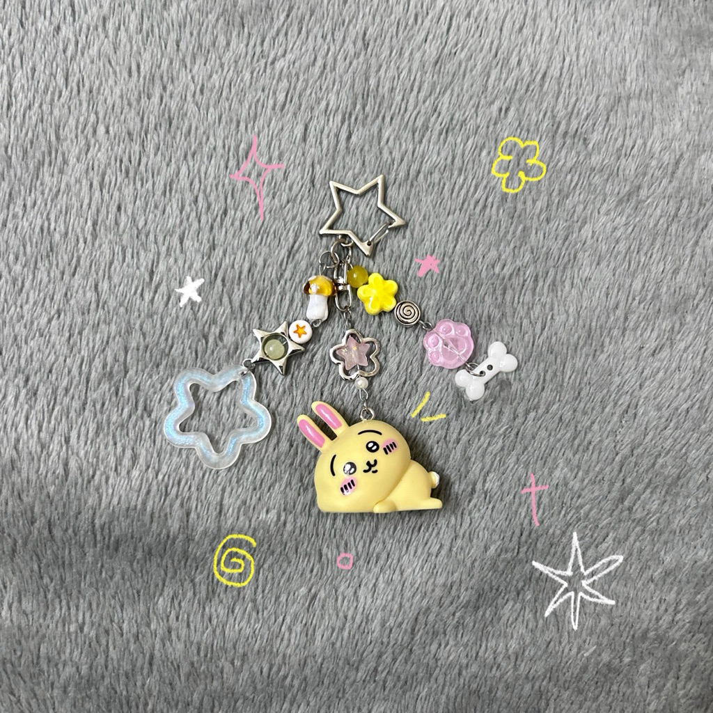 Keychain Móc khoá Usagi nằm 🐰🍋 (Đọc kĩ mô tả)