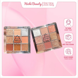  Bảng Mắt 9 Ô Dikalu Tông Màu Nâu Cam Vàng Nhũ Siêu HOTTREND 