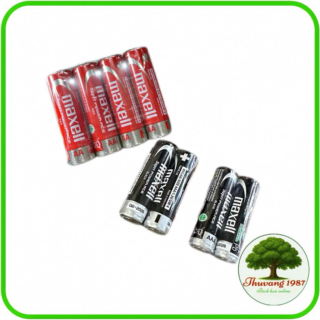 4 viên pin maxell AA / AAA ,pin để đồng hồ đồ chơi điện tử