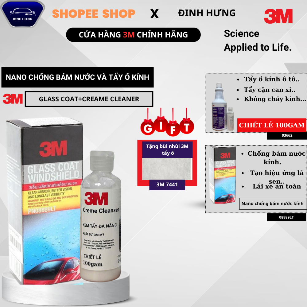 𝐂𝐎𝐌𝐁𝐎 Tẩy ố  𝐂𝐑𝐄𝐌𝐄 𝐂𝐋𝐄𝐀𝐍𝐒𝐄𝐑 và chống bám nước kính 𝟎𝟖𝟖𝟖𝟗𝐋𝐓 𝐆𝐥𝐚𝐬𝐬 𝐂𝐨𝐚𝐭 𝐖𝐢𝐧𝐝𝐬𝐡𝐢𝐞𝐥𝐝 𝟑𝐌.