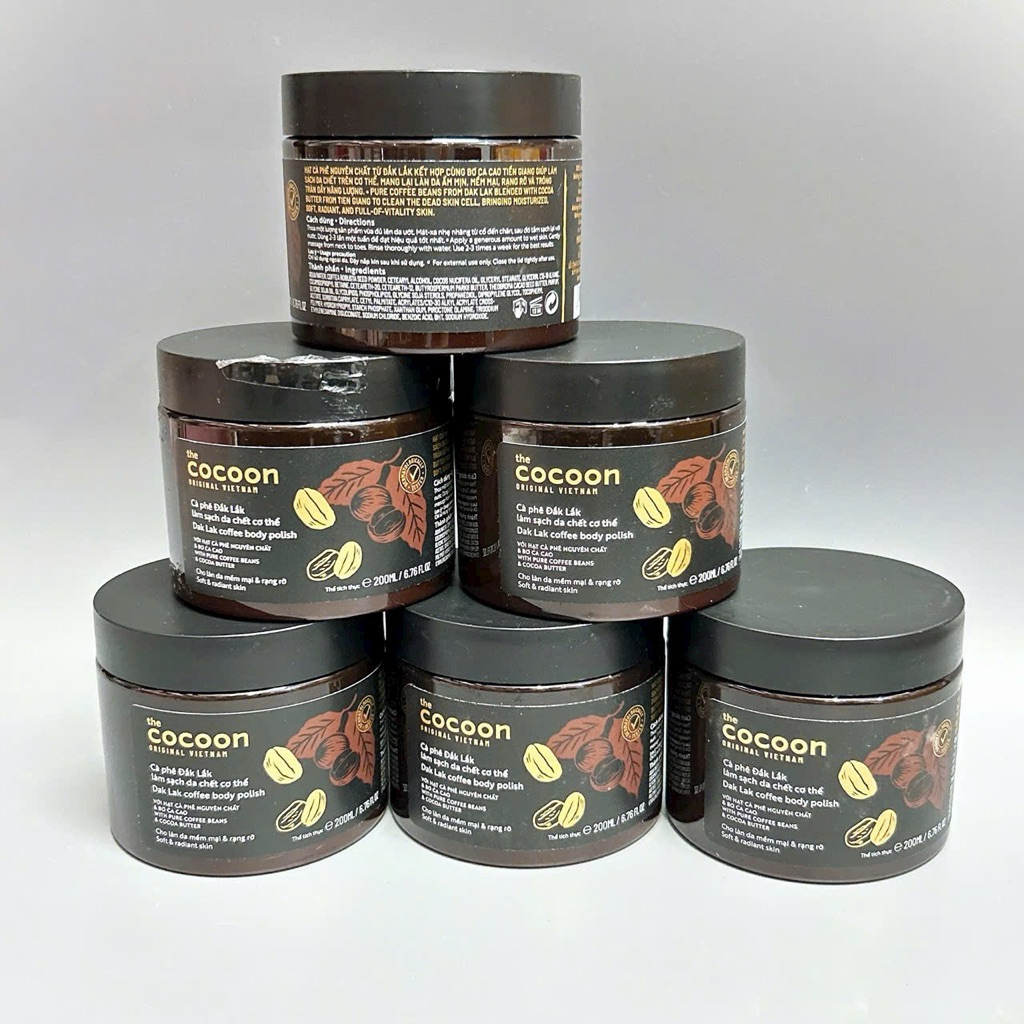 Tẩy Da Chết Toàn Thân Cà Phê & Bơ Cacao – Mềm Mịn Và Sáng Da Tự Nhiên