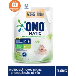  Nước Giặt OMO Matic Cho Quần Áo Bé - Túi 3.6Kg 