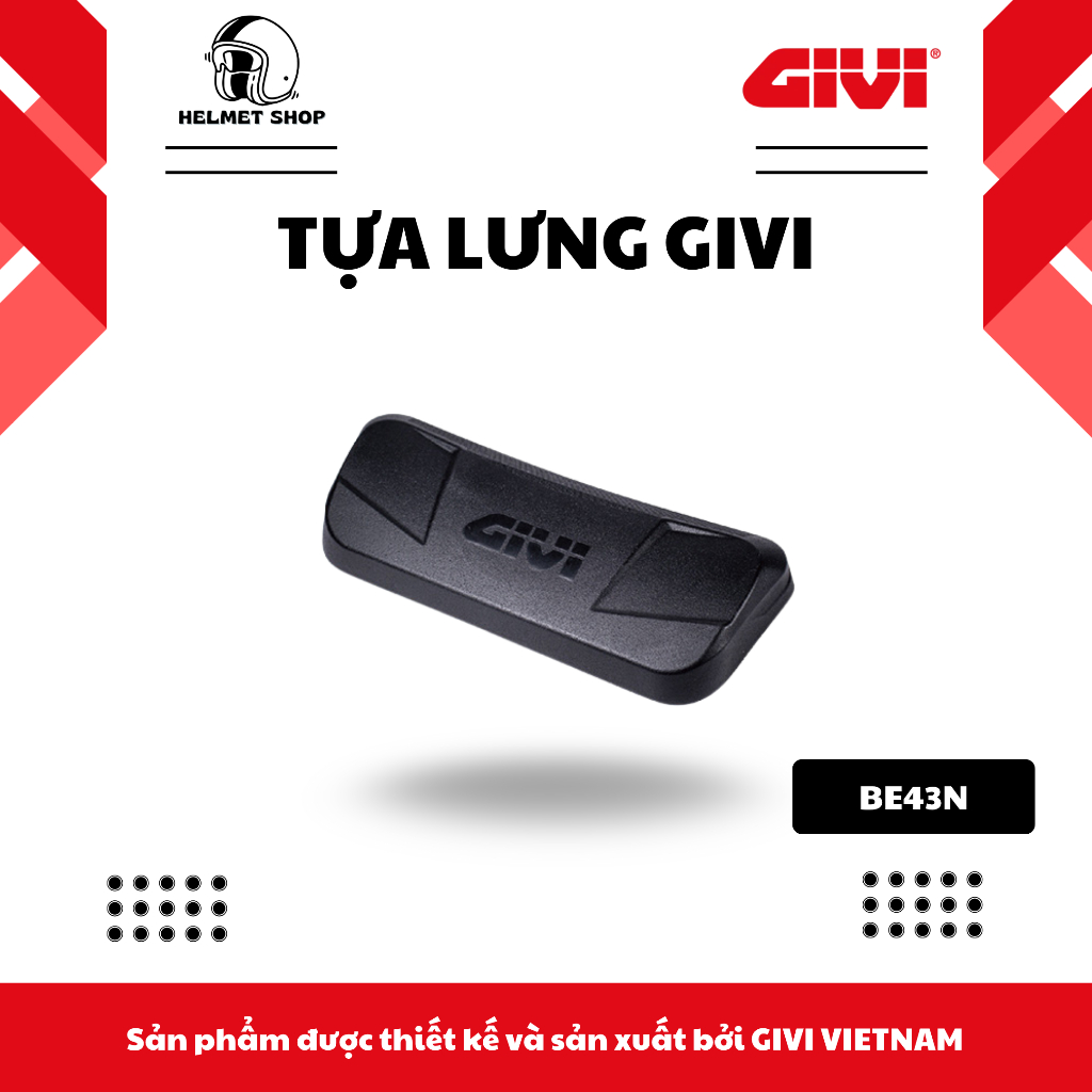 TỰA LƯNG GIVI BE43N CHO THÙNG E43NTL