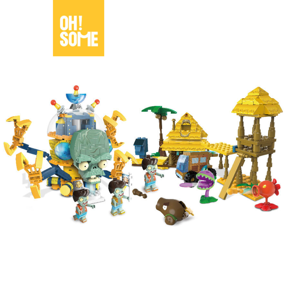 OHSOME - Bộ đồ chơi mô hình lắp ráp Plant vs Zombie (GIAO 1 MẪU NGẪU NHIÊN) dành cho bé từ 6 tuổi