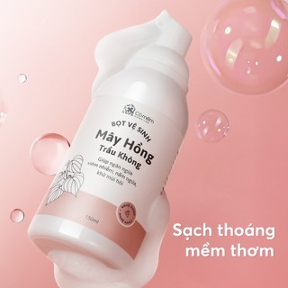 Bọt vệ sinh phụ nữ Mây Hồng Tạo Bọt Sẵn Sạch Thoáng Mềm Thơm Cỏ Mềm 150ml