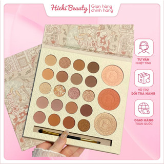  Bảng phấn mắt Ershiqi cô gái phấn mắt 23 ô  kết hợp má hồng tặng kèm cọ 