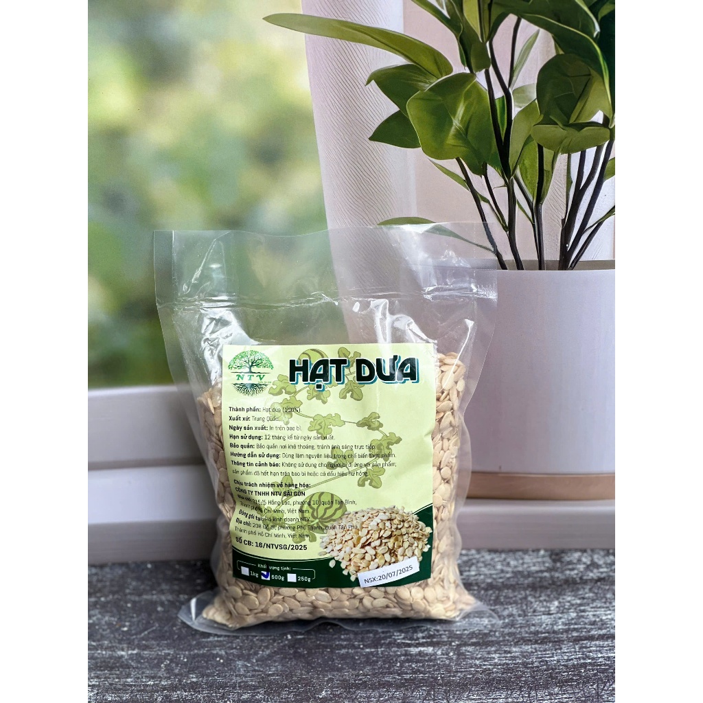 Hạt Dưa Trắng Tách Vỏ - 100G - Hạt Dưa sấy khô chưa chín
