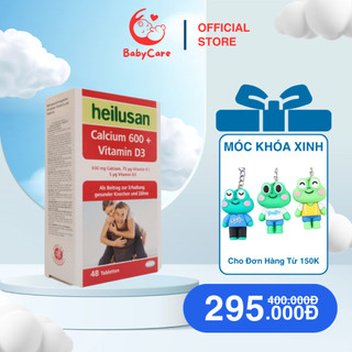 Viên uống Canxi Heilusan Calcium bổ sung Vitamin D3 hỗ trợ giảm nguy cơ loãng xương Hộp 60 viên