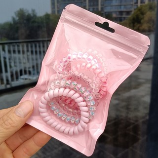  Thun cột tóc nữ Hàn Quốc dễ thương iLita phụ kiện buộc tóc đẹp nhiều màu xanh đỏ tím vàng trắng đen 
