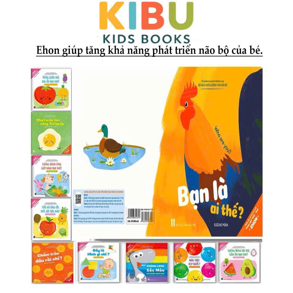 [Combo 10 Cuốn] Bộ Sách Ehon Nuôi Dưỡng Tâm Hồn – Trí Não Bé 0-6 Tuổi – Truyện Ehon Nhật Bản – Kibu 
