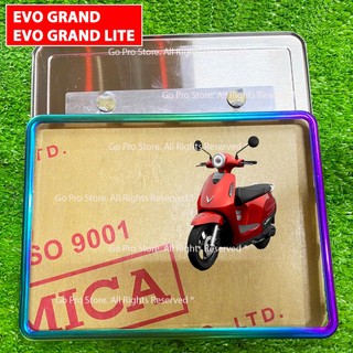 Bộ Khung Biển Số Xe Điện VinFast EVO GRAND, EVO GRAND LITE Inox D50115