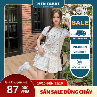 Chân váy ren tầng dáng ngắn CV3