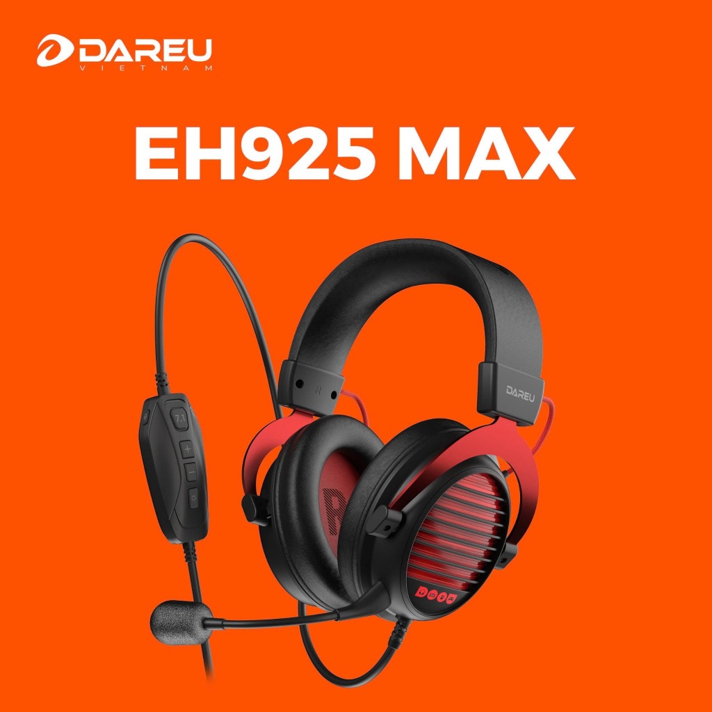 Tai nghe DAREU EH925L BLACK RED / EH925 RGB Black / A700X Không dây | BigBuy360 - bigbuy360.vn