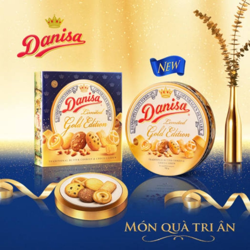 Bánh Quy Bơ Danisa Gold Hộp Thiết Cao Cấp 792g Date Mới Nhất