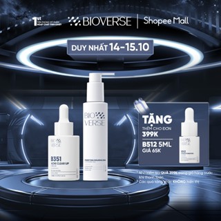 Bioverse Bộ Đôi Gel Rửa Mặt Porifying Resurfacing 150ml Và Tinh Chất B351 Acne Clear Up 30ml Hỗ Trợ Giảm Sưng Đỏ,Mờ Thâm