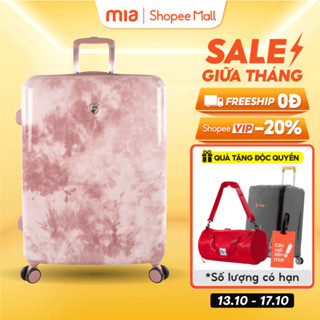 Vali Heys TIE DYE Rose - Size 20/24/28 inch Nhựa PC Cao Cấp, Kéo Đôi Nới Rộng, Khoá TSA Bảo Mật Tốt, Chính Hãng 100%