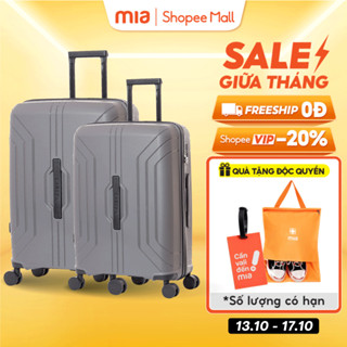 [COMBO SIÊU BỀN] Combo 2 Vali Kéo MIAvn Larita ERIN - Nhựa PP Siêu Bền Hạn Chế Bể Vỡ, Size 20/24/28, Khoá TSA Bảo MậtCao