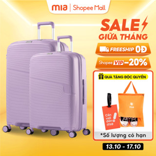 Combo 2 Vali Kéo MIAvn Larita ROMI - Size 20/24/28 Inch, Nhựa PP Đàn Hồi Cao, Khoá Số TSA, Bánh xe xoay 360