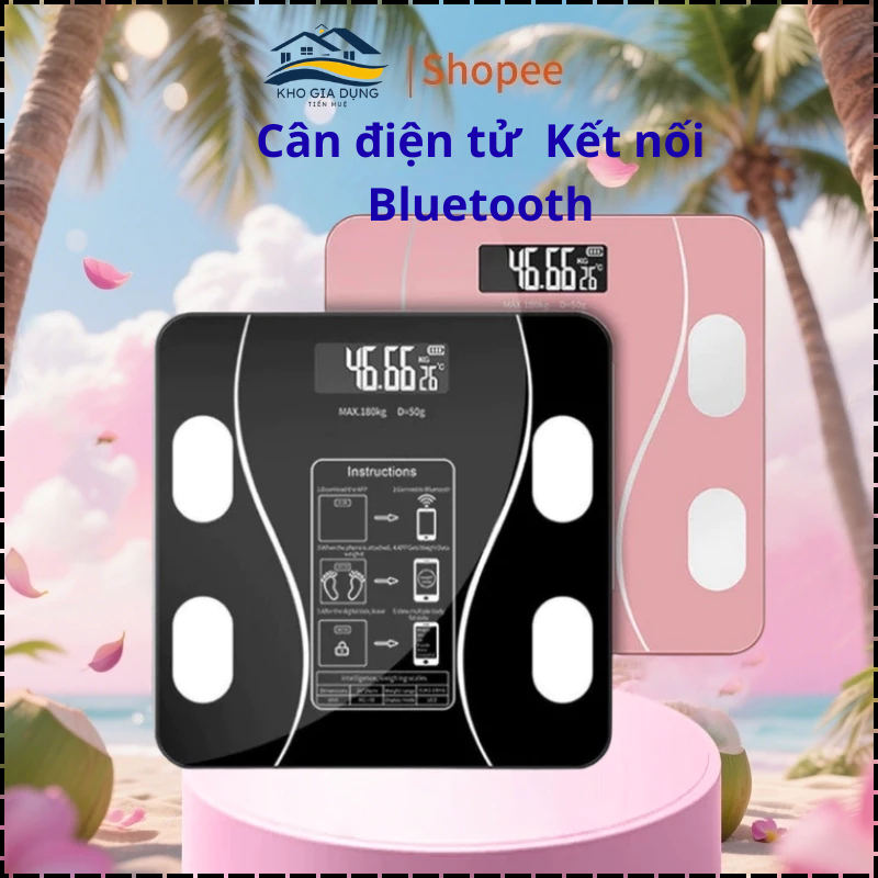 Cân Điện Tử Thông Minh LAICA  Sạc USB Kết Nối Điện Thoại Qua Bluetooth Màn