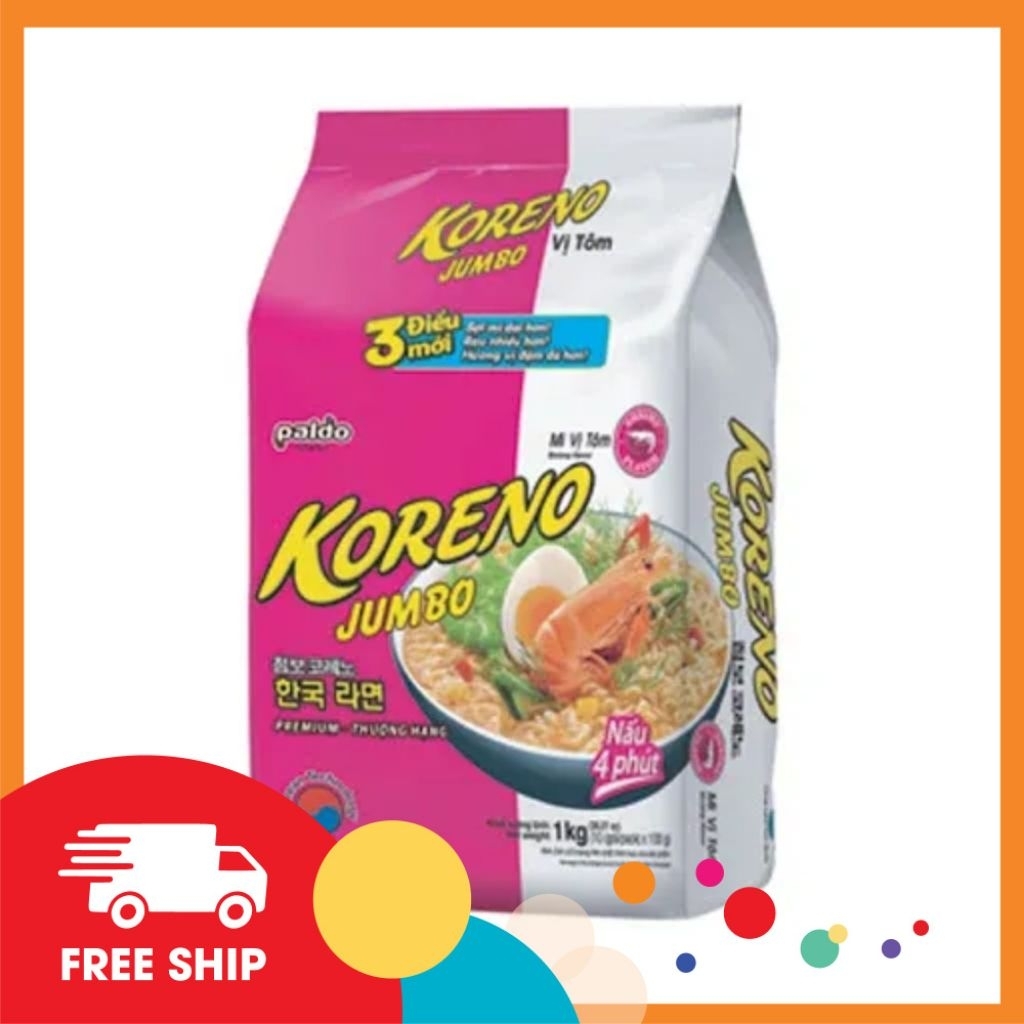 Mì Koreno Jumbo vị tôm 1kg