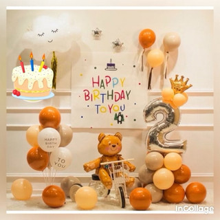 SET trang trí sinh nhật Handmade kiểu Hàn Quốc cực chất phù hợp cho mọi tuổi [Tặng kèm BƠM + KEO DÁN]