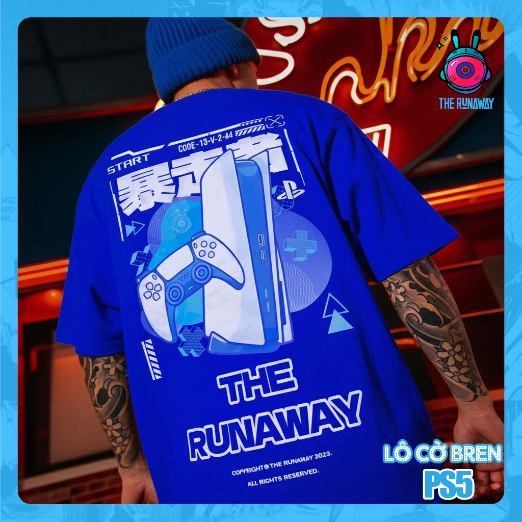 Áo phông Local Brand: PS5 by The Runaway Cotton 100% cho Nam/ Nữ by The Runaway