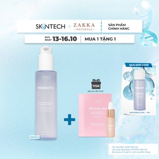 [13-16.10 MUA 1 TẶNG 1] Gel Rửa Mặt Sạch Bụi Mịn Probiotic Anti-Pollution Radiance Amino Gel Zakka Naturals 150ml