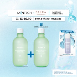 [13-16.10 MUA 1 TẶNG 1 FULL] Nước Tẩy Trang Tảo Biển Zakka Naturals Sạch Mềm Mịn Và Hỗ Trợ Sáng Da 500ml