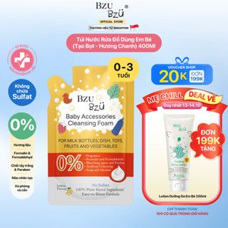 [ĐƠN 199K] Nước Rửa Bình Sữa Và Đồ Dùng Em Bé BZU BZU Thuần Thực Vật