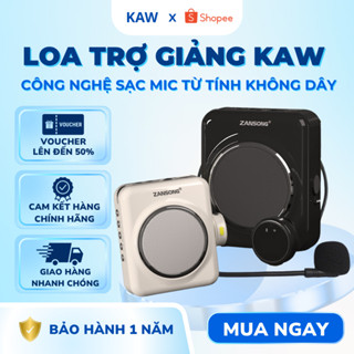  Loa Trợ Giảng Không Dây ZANSONG M90 KAW Sạc Micro Từ Tính Hiện Đại Có Mic Cài Áo Âm To Rõ Ràng 