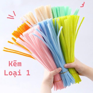Set, Bó 100 Kẽm Nhung Loại 1 Màu Pastel Hồng, Xanh, Đỏ, Tím, Vàng... làm đồ trang trí handmade - 601001