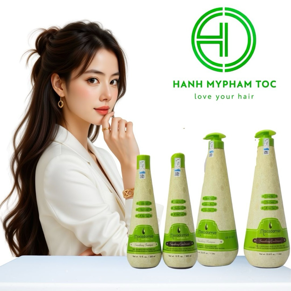 (sale) Bộ dầu gội xả dưỡng ẩm siêu mượt Macadamia Smoothing  300ml