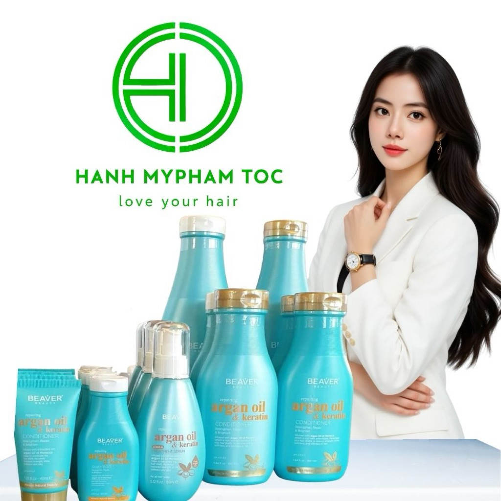 DẦU GỘI XẢ BEAVER ARGAN 730ML