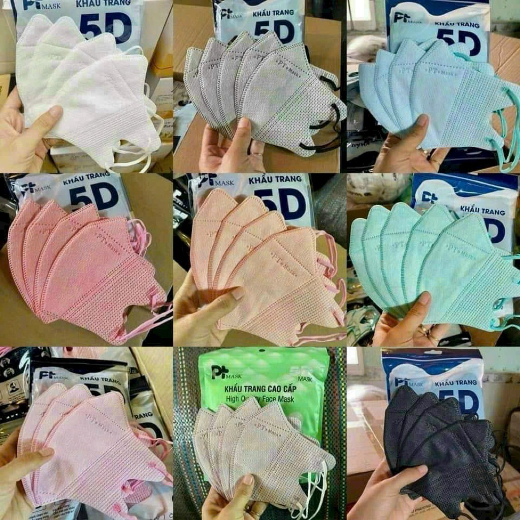 khẩu trang 5D PT Mask - 100 cái
