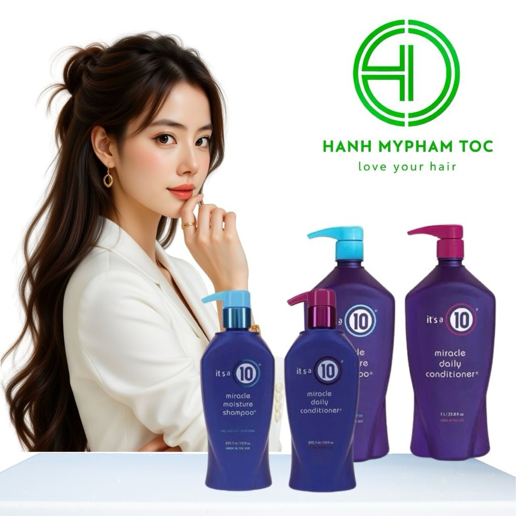 Dầu gội và dầu xả phục hồi, bảo vệ màu nhuộm IT'S A 10 MIRACLE 295ml - 1000ml