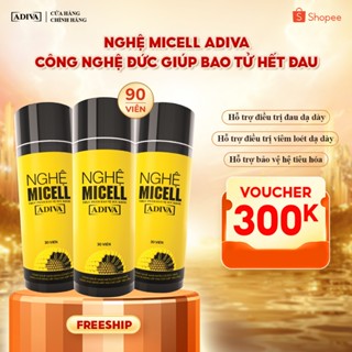 Combo 3 Hộp Nghệ Micell ADIVA 30 Viên- Hỗ Trợ Các Vấn Đề Về Đau Bao Tử, Dạ Dày