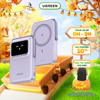 Pin sạc dự phòng không dây từ tính 10000mAh Ugreen Uno | Sạc nhanh PD 20W | Màn hình TFT | BH 18 tháng 1 đổi 1 45327