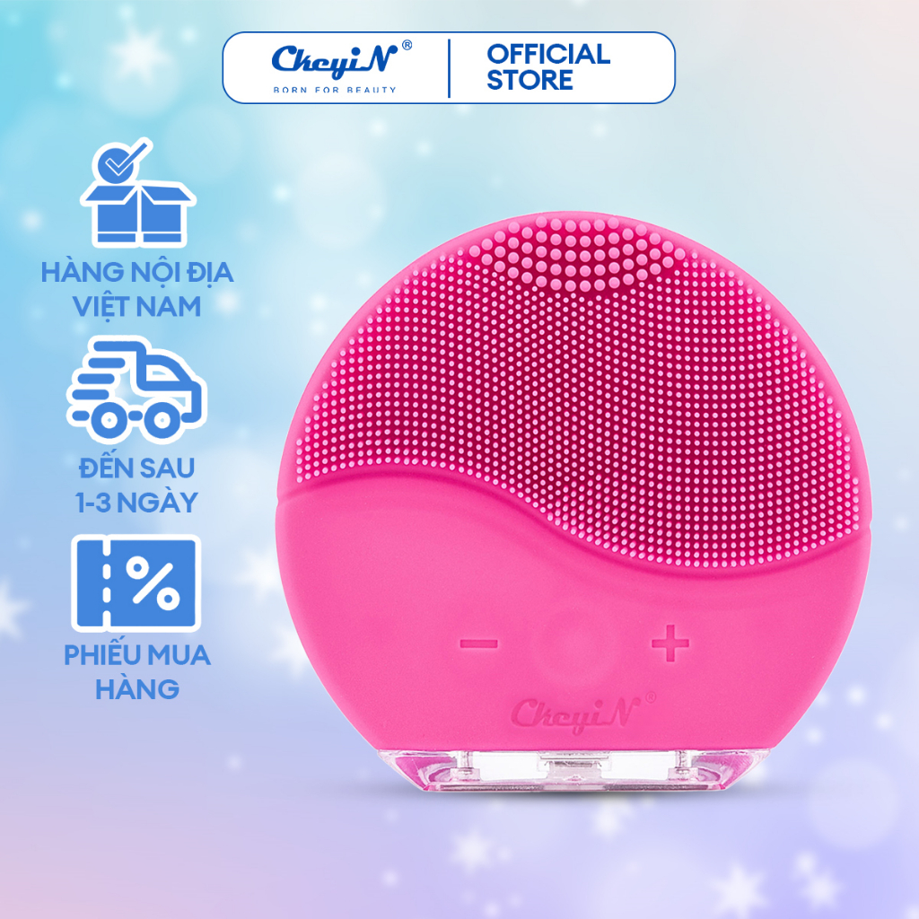 CkeyiN Máy rửa mặt sóng âm làm sạch sâu chống nước cho mọi loại da MR208M