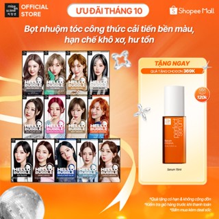(Phiên bản mới) Nhuộm tóc mise en scène Hello Bubble 100g công thức cải tiến, dạng bọt bền lâu tan, tông màu xu hướng