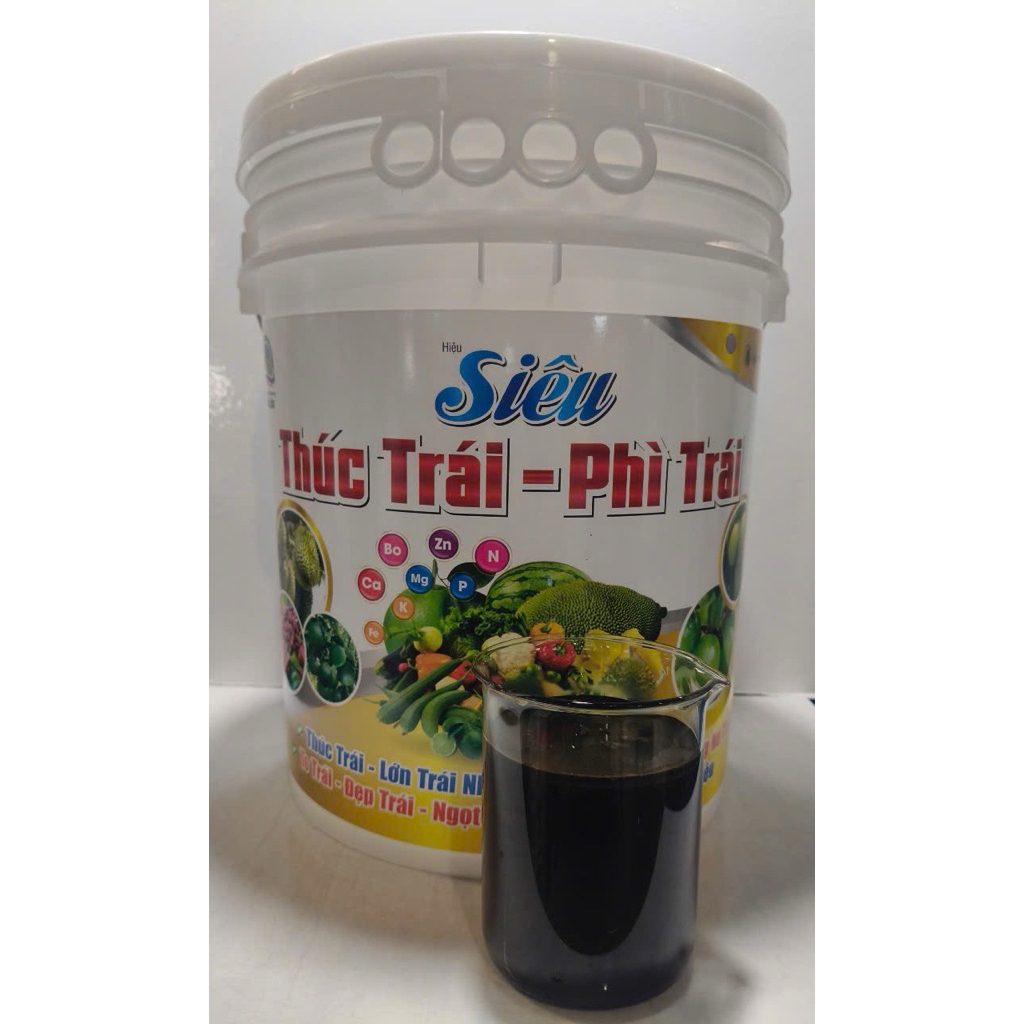 SIÊU THÚC TRÁI - PHÌ TRÁI [15-5-25 + TE cũ] xô 20kg kìm đọt- chống rụng- xanh trái ,....