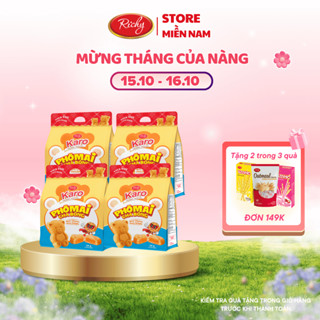 Combo 4 bịch bánh Karo Gấu chà bông nhân phô mai béo ngậy, HSD 45 ngày - cân nhắc khi đặt SLL