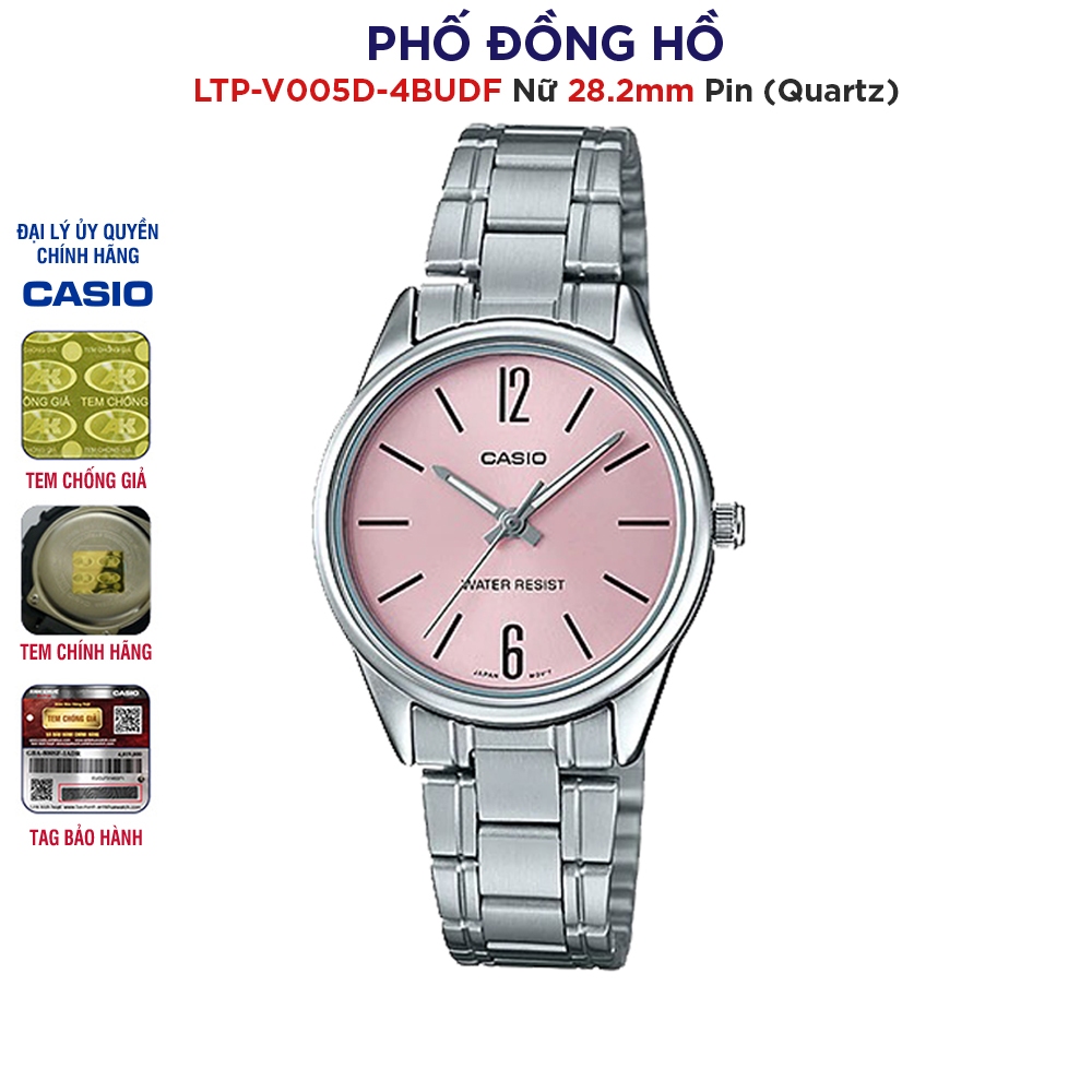 Đồng hồ nữ dây kim loại Casio Anh Khuê LTP-V005D-4BUDF