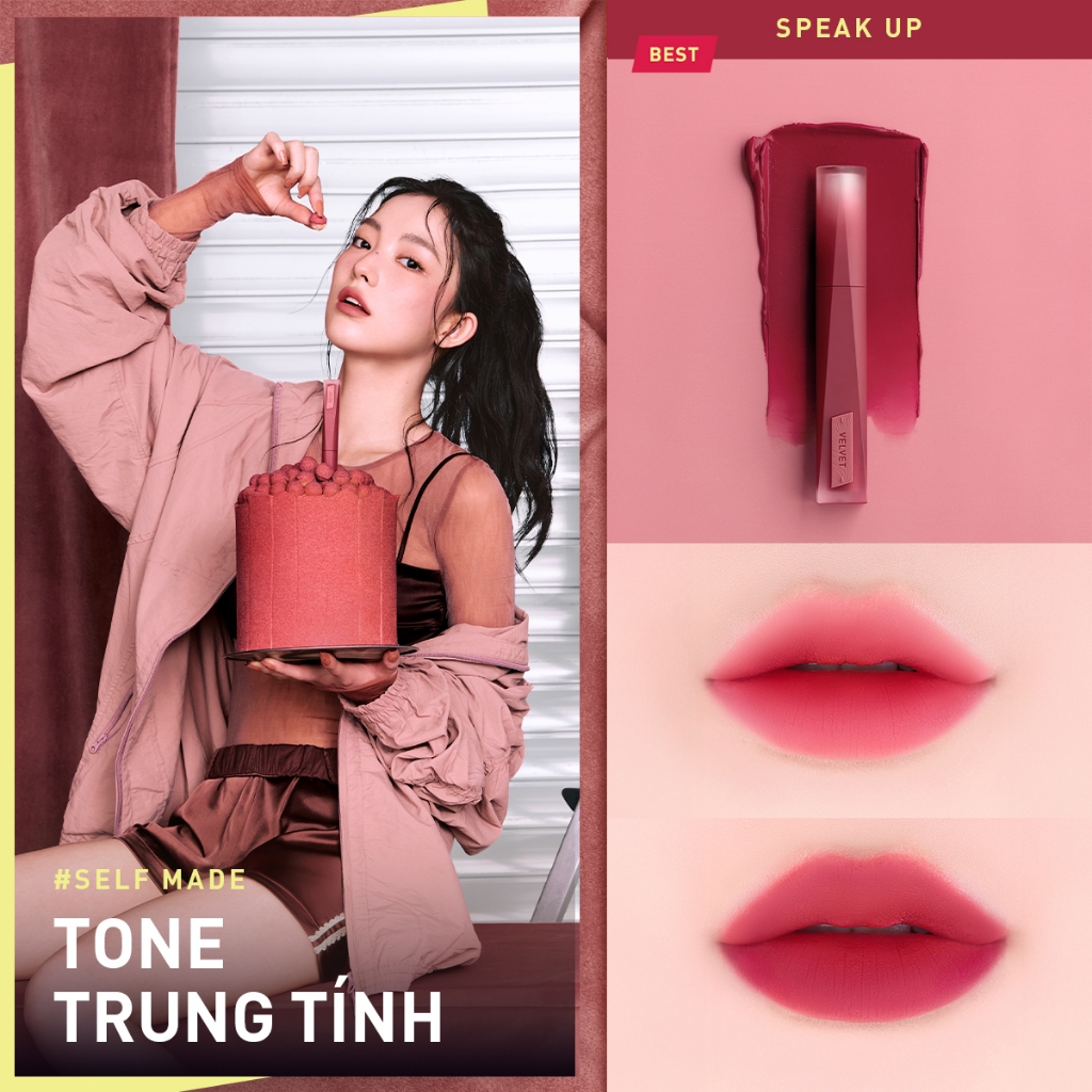 Son Kem Lì Nhung Mịn 3CE Velvet Lip Tint Plush | BigBuy360 - bigbuy360.vn