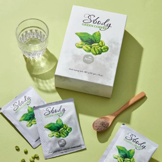 Cà Phê Sbody GREEN COFFEE HỘP 12 GÓI MẪU MỚI