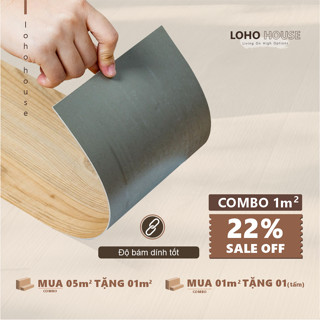 Sàn Nhựa Giả Gỗ Dán Keo Loho House - COMBO 1m2 (7 tấm) | Loại bóc dán, sẵn keo 91.44 x15.44 cm