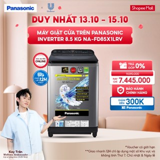 [ELPN1T5M GIẢM 18% TỐI ĐA 1tr5] Máy Giặt Cửa Trên Panasonic Inverter 8.5 Kg NA-FD85X1LRV - BH 2 năm