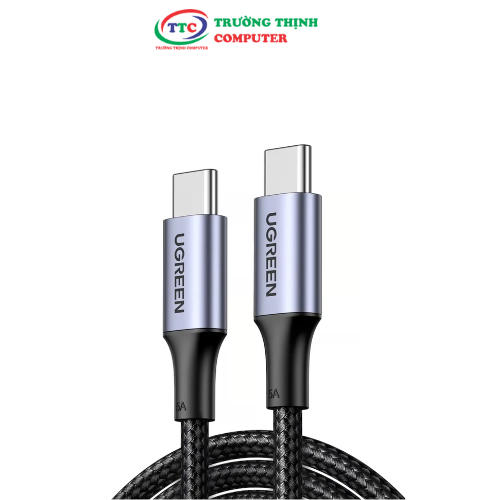 Cáp sạc, dữ liệu USB Type-C to Type-C dài 2M bọc dù hỗ trợ PD 100W Ugreen 70429