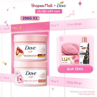  Combo 2 Tẩy Da Chết Dưỡng Ẩm Toàn Thân Dove 298g x 2 