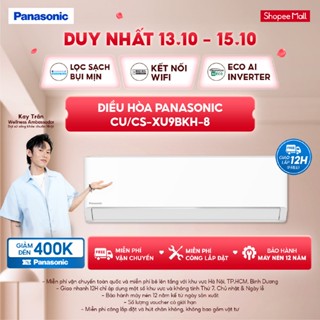 [NHẬP ELPN2TM GIẢM TỐI ĐA 2TR] Máy lạnh/Điều hòa Panasonic CU/CS-XU9BKH-8 - Công suất 1HP - Một chiều - ECO AI