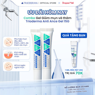 Combo 2 Gel chấm mụn, mờ thâm mụn Trioderma Anti Acne Gel 15g